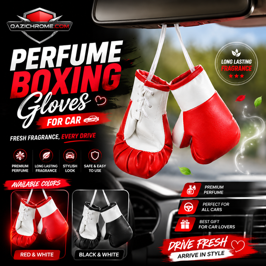 Perfume Boxing Gloves for Car | Hanging Car Air Freshener | Premium Fragrance Ornament