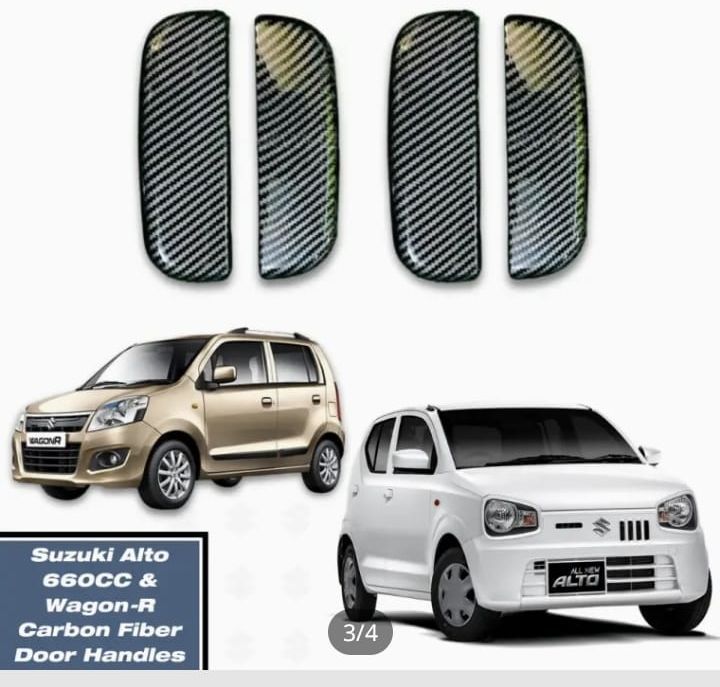 Applicable To Suzuki Alto, Apv, WagonR, Jimny Door Handle Carbon and Electroplating Chrome Protective Cover