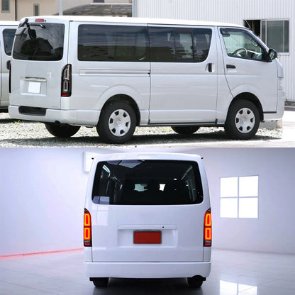 LED Tail Light Black Brake Light Turn Signal for TOYOTA HIACE 200