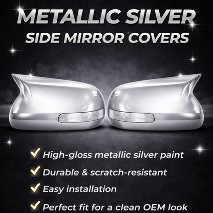 Toyota Corolla (2009-2014) Carbon Fiber Horn-Shaped Mirror Covers – Aggressive M-Style Rearview Mirror Modification