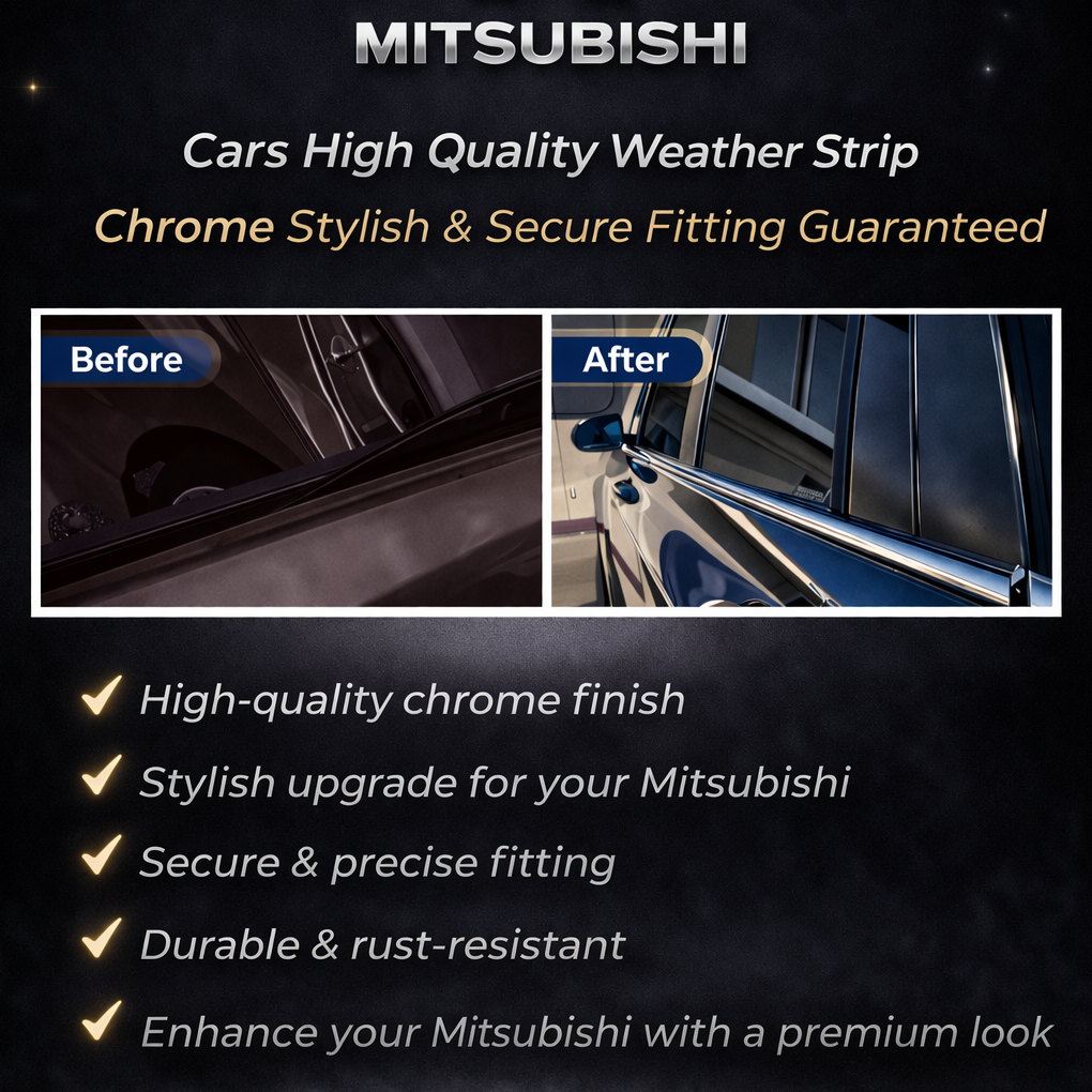 channel chrome set, steel door strips, window trim chrome by qazichrome.com 