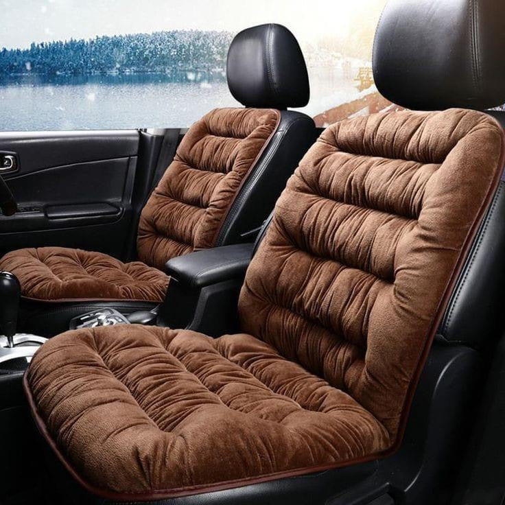 Stylish Velvet Car Seat Cushion - 1 Pc, Easy Installation and Durable Comfort