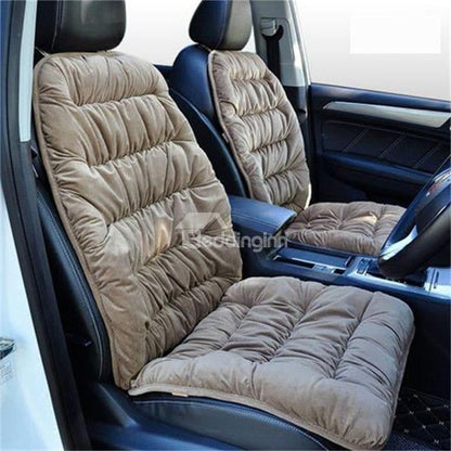 Stylish Velvet Car Seat Cushion - 1 Pc, Easy Installation and Durable Comfort