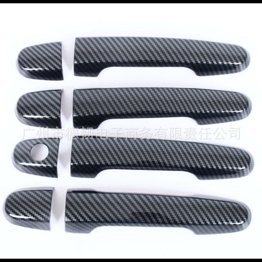 Toyota Hilux Vigo 05-14 Door Handle Cover Chrome, Carbon Patren and Glossy Black