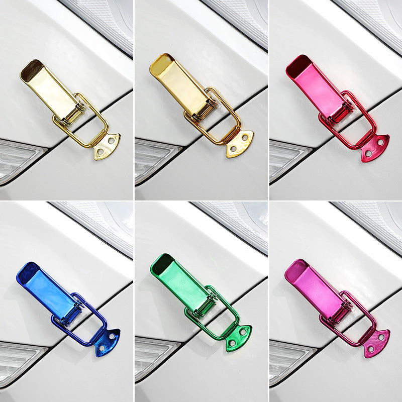 Car Modification Rear Trunk Pull Buckle Surrounding Fixed Pull Buckle Bumper Lock Surrounding Repair Gap Decorative Lock
