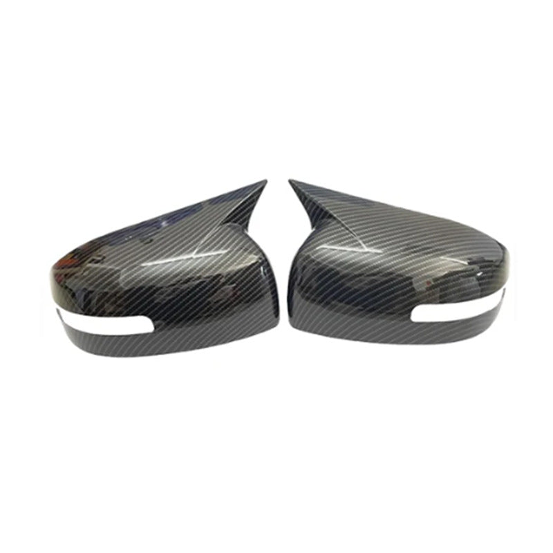 Mitsubishi 2008-16 Lancer X Ex Evo Batman Style Mirror Covers Carbon Fiber