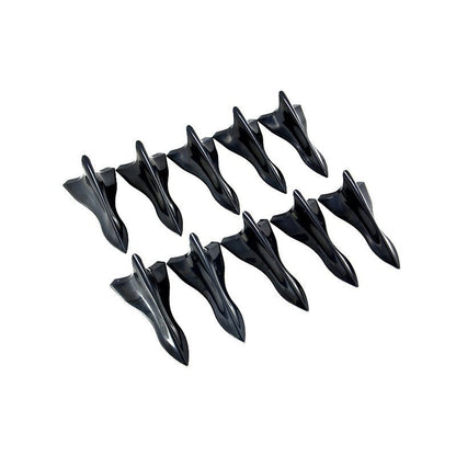 Roof Tail Glossy Black Shark Fin Universal Pointed Carbon Fiber Car Roof Modification Parts Wind Knife