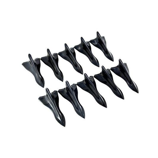 Roof Tail Glossy Black Shark Fin Universal Pointed Carbon Fiber Car Roof Modification Parts Wind Knife