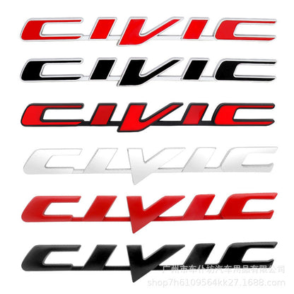 Suitable For Honda 10th Generation New CIVIC CIVIC Accord Metal Car Logo Stickers Rear Trunk Car Logo Decorative Stickers Modification
