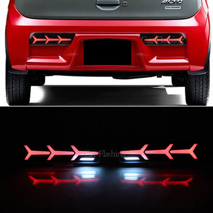 Suitable For Suzuki 16-22 Alto Rear Bumper Lights Alto Driving Lights Running Water Turn Signals Brake Lights