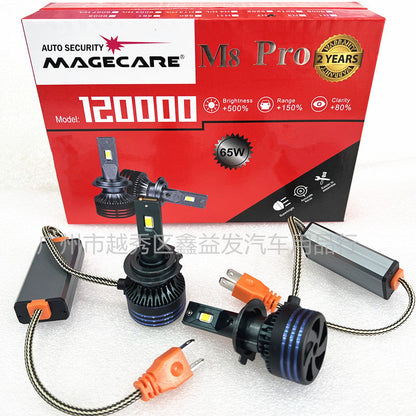 New M8Pro Car Led Headlight H4 High And Low Beam High Power Universal Modified H7 Car Light 1 Pair Price