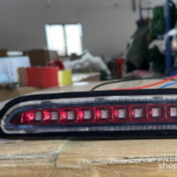 Toyota Hiace 05-14 High Brake Light Narrow Body Full Red Led White Background Red Cover Gray Edge/Wide Body