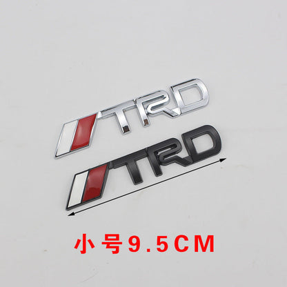 TRD Metal Small Stickers 3D Three-dimensional Car Decoration Stickers Suitable For Toyota Logo Modified Car Stickers