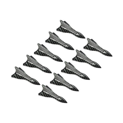 Roof Tail Glossy Black Shark Fin Universal Pointed Carbon Fiber Car Roof Modification Parts Wind Knife