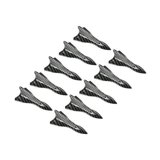 Roof Tail Glossy Black Shark Fin Universal Pointed Carbon Fiber Car Roof Modification Parts Wind Knife