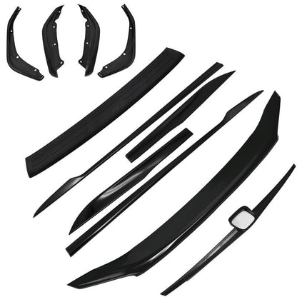 Suitable For 10Th Generation Civic Modification Parts, Door Edge Trim, Corner Spoiler, Tailgate Trim, Surround Kit