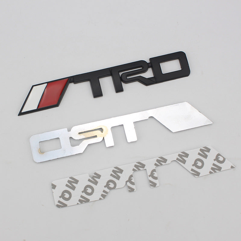 TRD Metal Small Stickers 3D Three-dimensional Car Decoration Stickers Suitable For Toyota Logo Modified Car Stickers