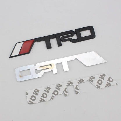 TRD Metal Small Stickers 3D Three-dimensional Car Decoration Stickers Suitable For Toyota Logo Modified Car Stickers