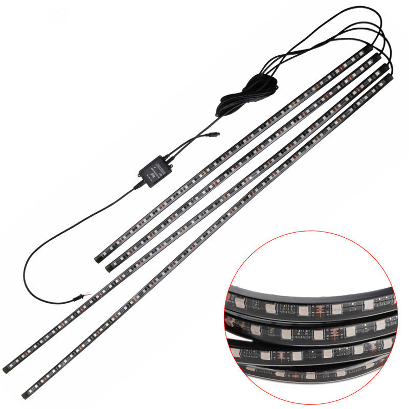 Car Chassis Light Decoration Colorful Voice Control Atmosphere Light Highlight Modified Car Chassis Light Waterproof Flash Led Streamer Light
