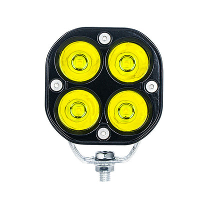 High-Brightness Four-Eye Clover Led Electric Vehicle Headlight 3inch Square Off-Road Vehicle Waterproof Modified Spotlight 4X4 Headlight