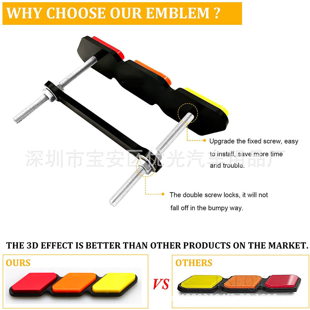 Suitable For TOYOTA Tacoma Tacoma Tacoma Super Tantou Grid Three-color Car Labeling Modification