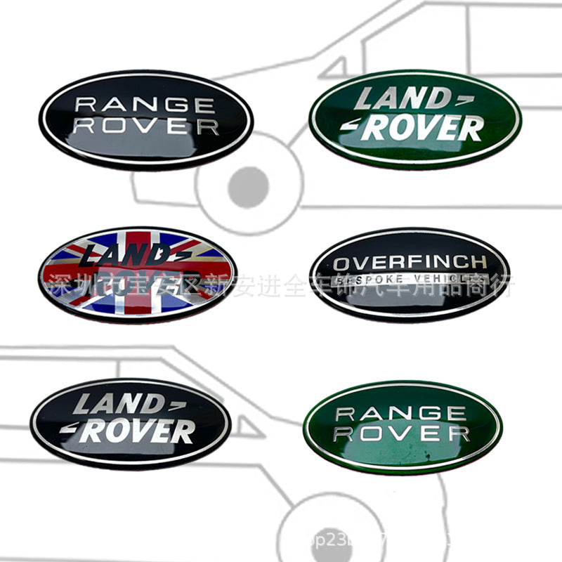Suitable For Land Rover Range Rover Evoque Discovery LAND ROVER Car Mark Modification RANGEROVER Middle Net Mark Tail Mark