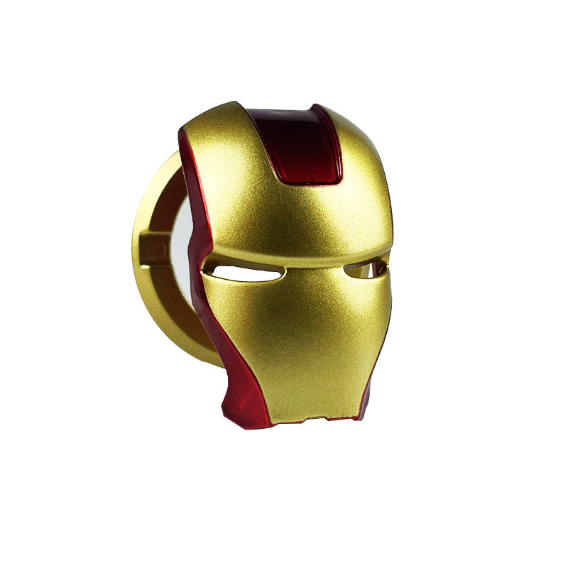 Iron Man Car One-Button Start Protective Cover Decorative Sticker Decorative Ring Button Decorative Cover Car Interior Supplies Modification