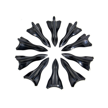 Roof Tail Glossy Black Shark Fin Universal Pointed Carbon Fiber Car Roof Modification Parts Wind Knife