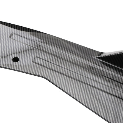 Car Universal Rear Wrap Angle Car Modification Bright Black Bright Carbon Fiber Rear Shovel Rear Bumper Protection Angle Rear Lip 6063#