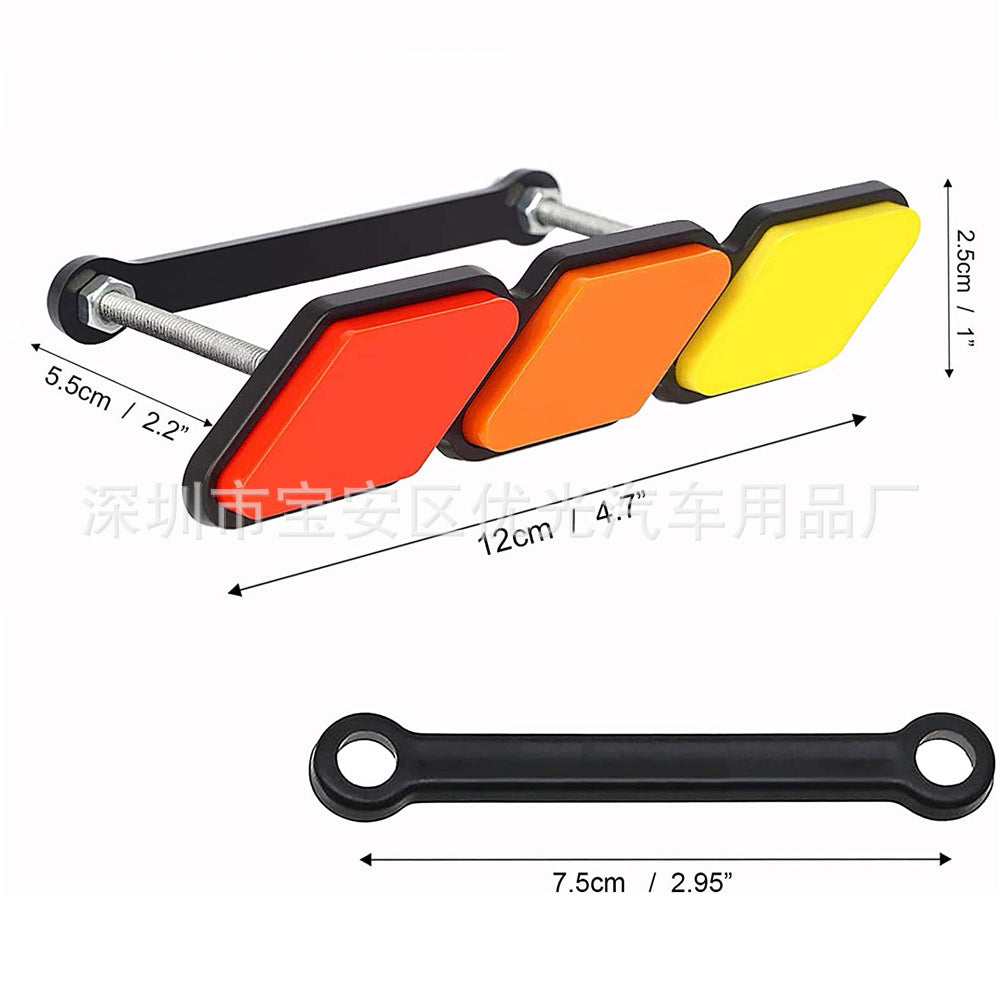 Suitable For TOYOTA Tacoma Tacoma Tacoma Super Tantou Grid Three-color Car Labeling Modification