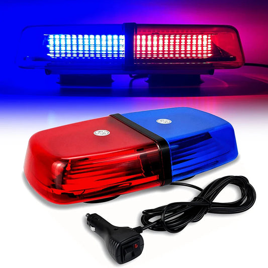 Police Light 72 LED | Car, Truck, Pickup, Magnetic Beacon Light | High-Power, Universal & Waterproof