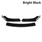 Front cannard spliter Front Lip  Modification Parts Sedan Hatchback Carbon Fiber Pattern Four-segment Front Universal Shovel