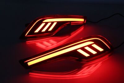 HONDA CRV modified decorative accessories full neon rear bumper fog lights