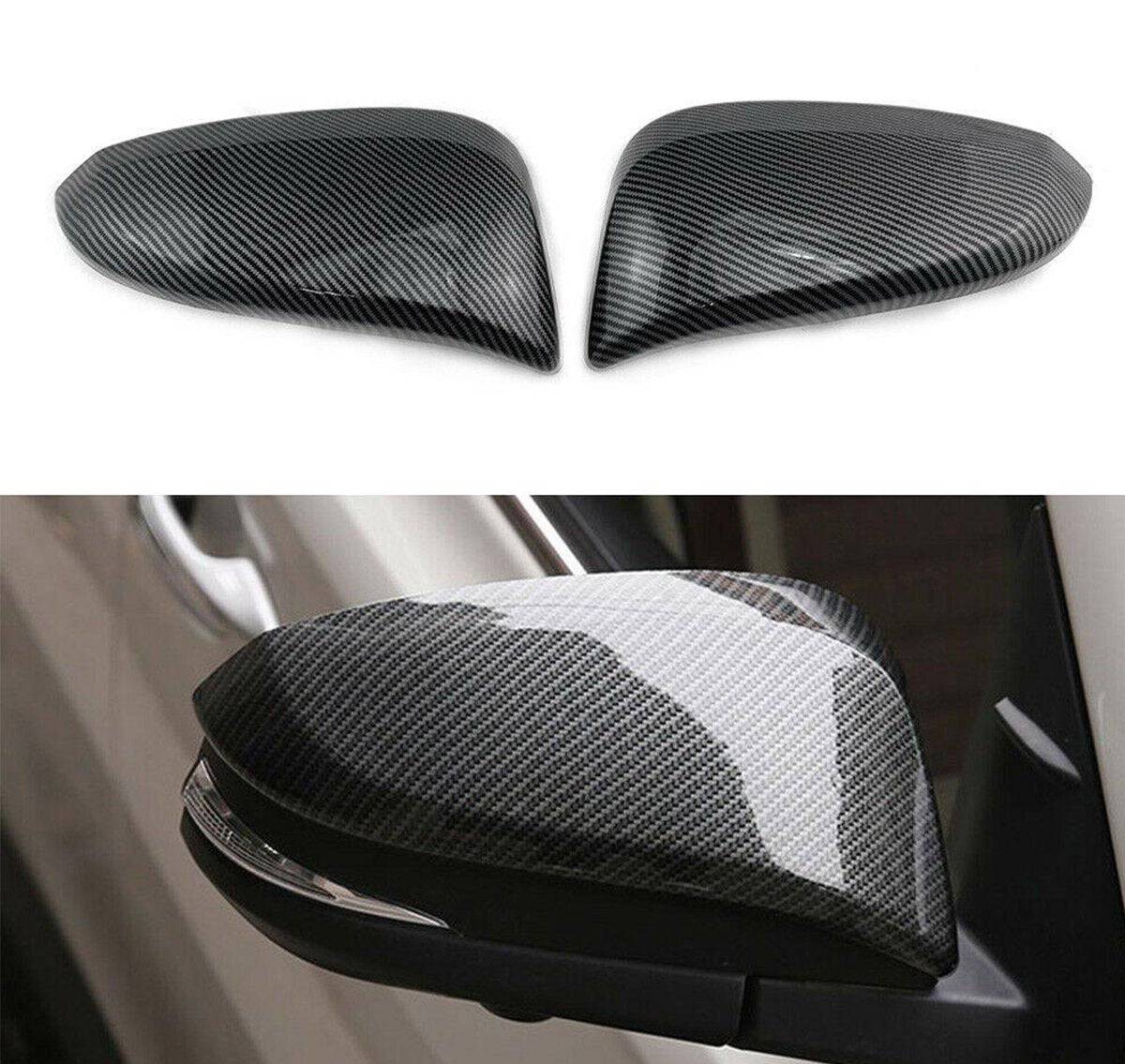 Hilux Revo Piano Black Side Mirror Cover Glossy Black Rearview Mirrors Cover